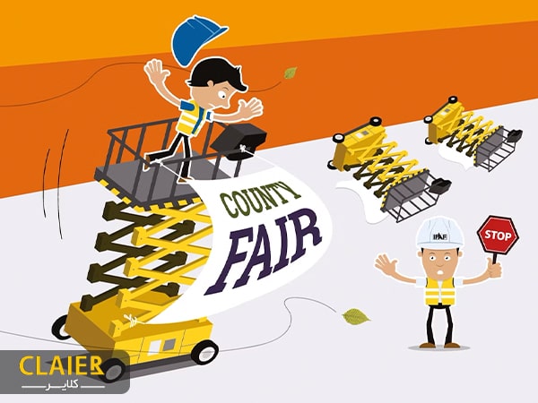 نصب پرچم با بالابر