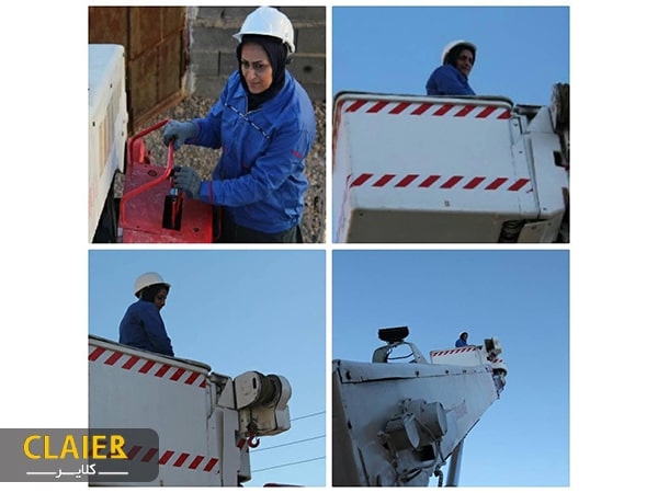 اولین بانوی دارای گواهینامه بالابر