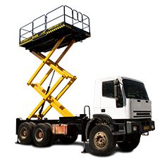 بالابر قیچی پشت کامیونی